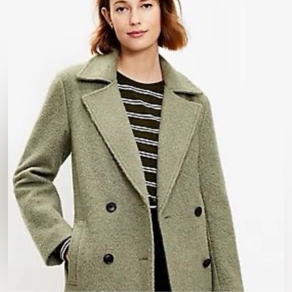 LOFT Softened Double Breasted Coat - size medium - Picture 2 of 11